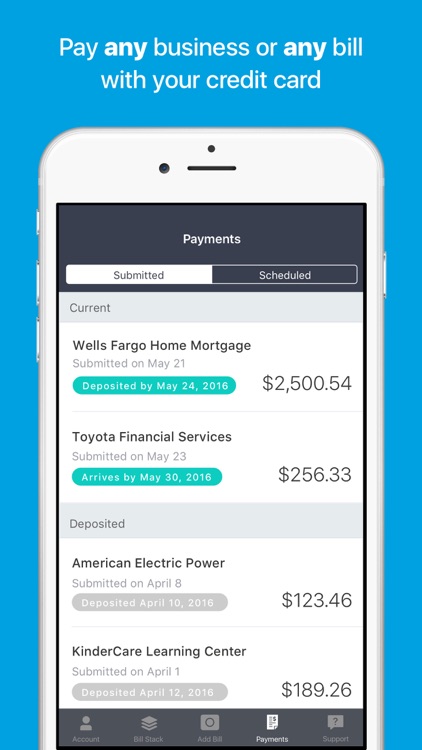 Plastiq - Pay bill with a photo