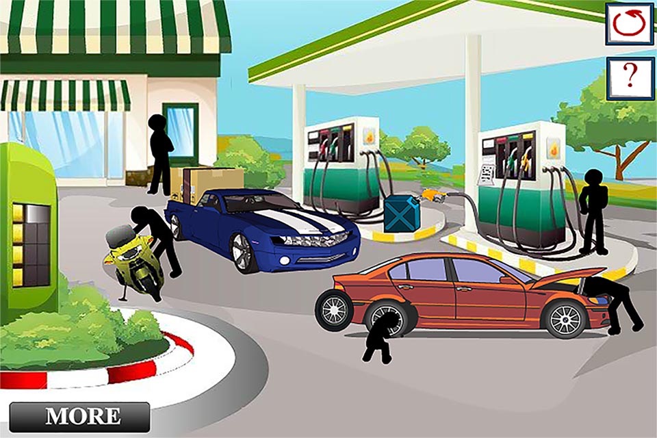 Stickman Crime Death - Gas Station & Hotel Strategy Murder Game screenshot 2