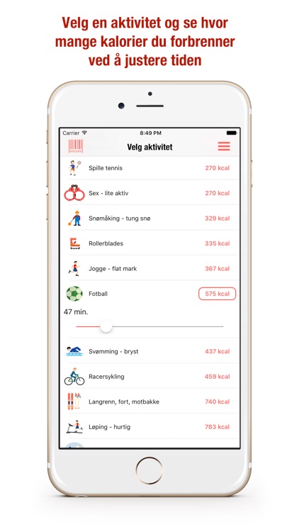 Justifyit - Kalorikalkulator #Spis med samvittighet