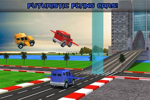 Futuristic Kids Flying Cars - Real Baby Jet Racing Simulator Pro screenshot 3