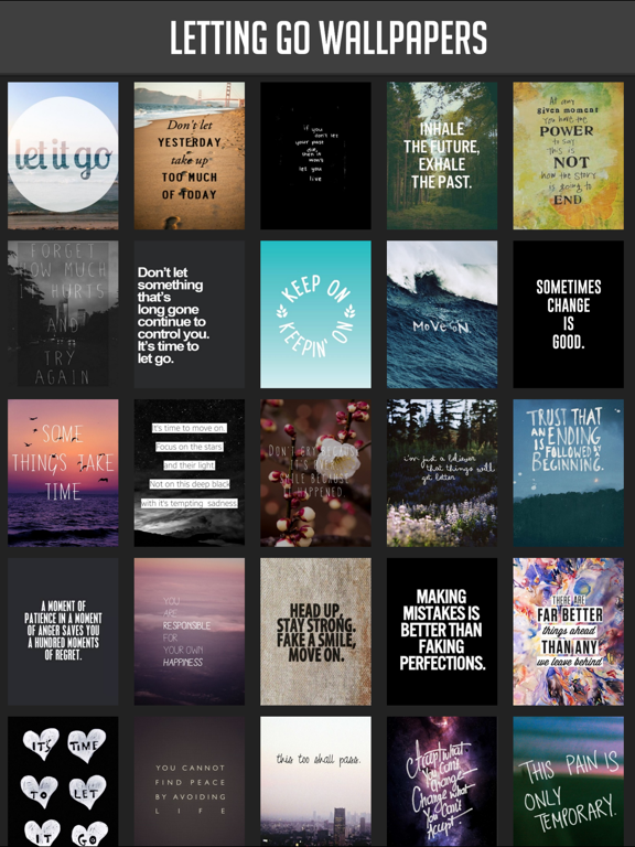 Screenshot #4 pour Letting Go Quote Wallpapers