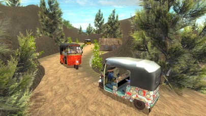 Screenshot #3 pour Off road tuk tuk auto rickshaw driving 3D simulator free 2016 : Take tourists to their destinations through hilly tracks