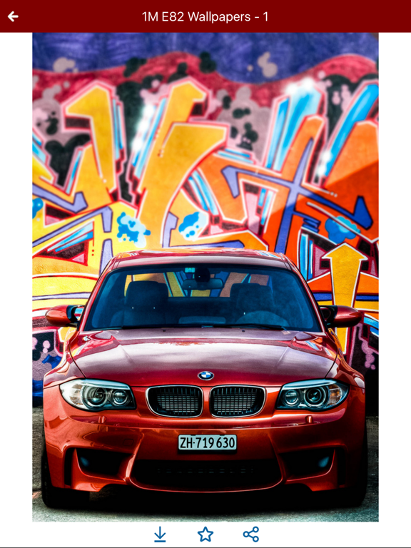HD Car Wallpapers - BMW 1M E82 Edition iPad screenshot