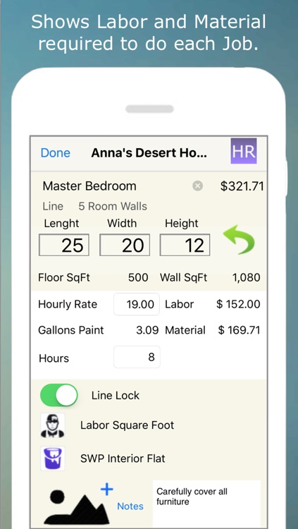 Painting Contractor Estimating and Invoicing Tool (for many trades: Painters, Decorators, Designers, Artists, Wallpaper, Handymen, Home Improvement, Carpenters, Home Builders and more)