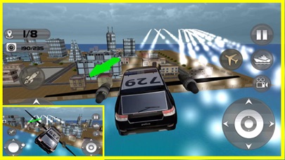 How to cancel & delete Floating Police Car Flying Cars – Futuristic Flying Cop Airborne flight Simulator FREE game from iphone & ipad 3