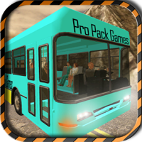 pengendara Transportasi aman untuk parkir - Mountain and Penumpang tampilan kokpit Bus Driving Simulator berbahaya