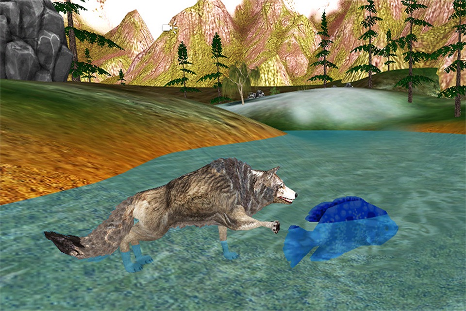 Wolf Simulator 2016. Real Howling Wild Wolves In Virtual Hunting screenshot 2