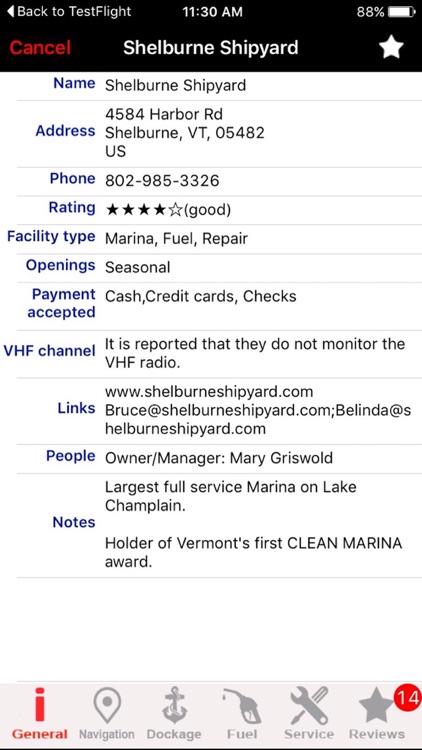 Lake Champlain GPS Nautical charts