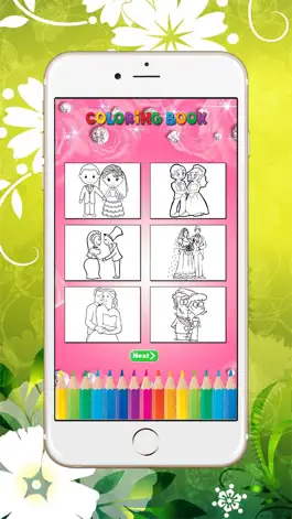 Game screenshot Wedding Coloring Book: Learn to color and draw wedding card, Free games for children apk