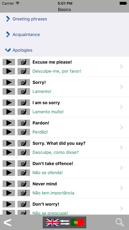 English / Portuguese Talking Phrasebook Translator Dictionary - Multiphrasebook