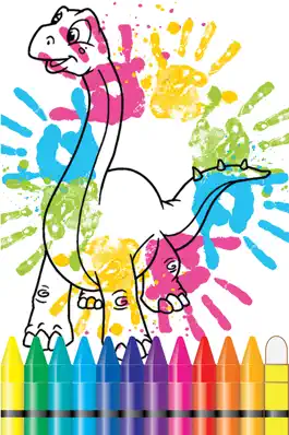 Game screenshot Jurassic Coloring Book World Sixth Edition apk