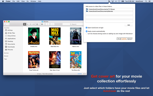 AutoCover - Adds covers to your video fi