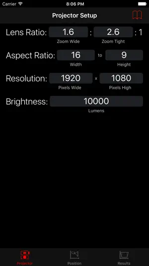 ProjectorCalc screenshot 1