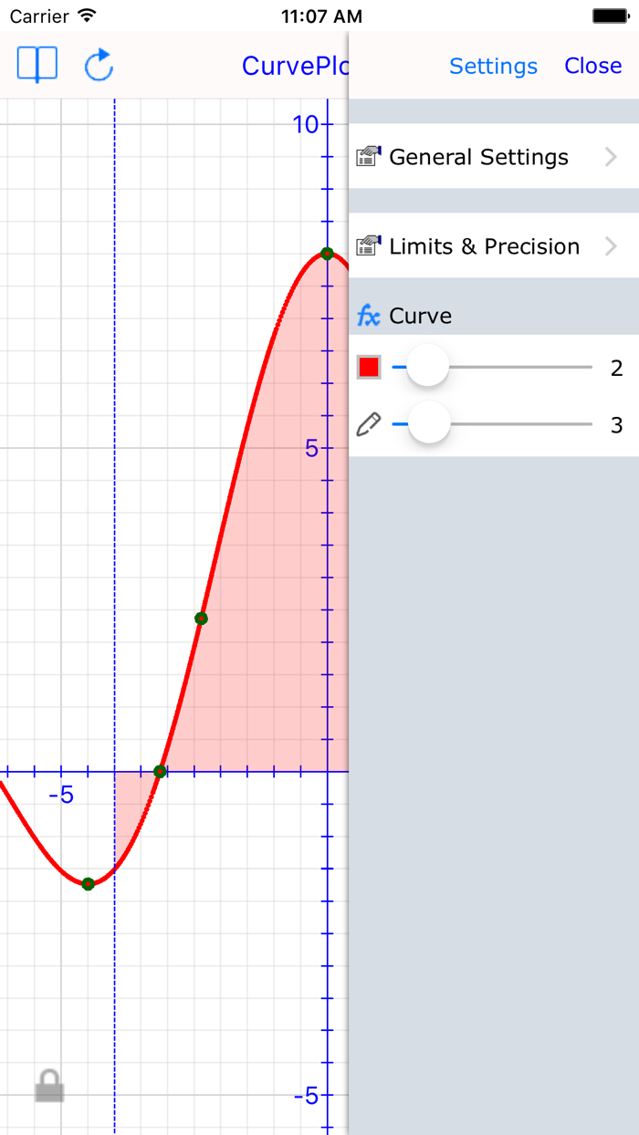 Curve Plot Graph Calc Lite