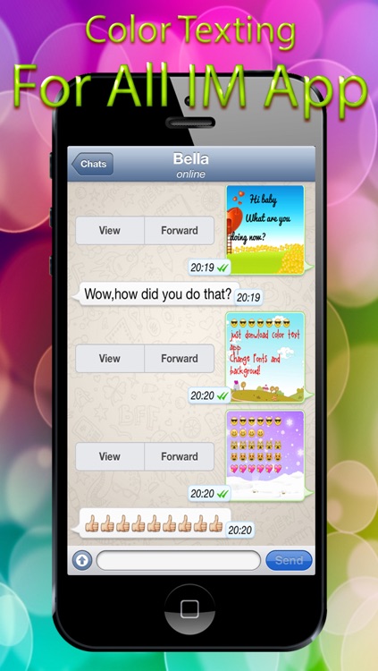 Color Font Bubble Message Free - Funny Colorfy Keyboard Emoji Msg