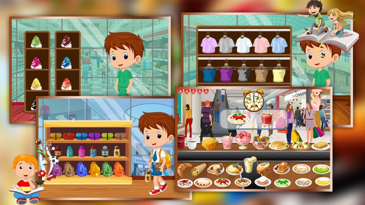 Supermarket Boy School Shopping - Learn to buy uniform, lunchbox & shoes in crazy Super market