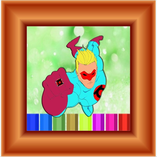 Color For Kid Free greenlantern Edition iOS App