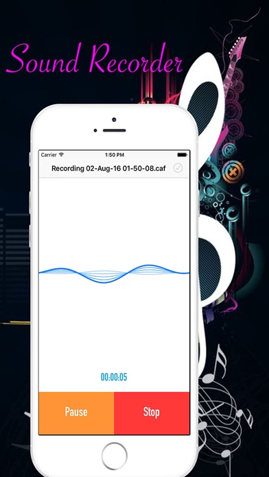 Screenshot of sound recorder lite