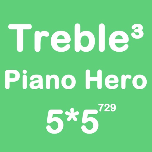 Piano Hero Treble 5X5 - Sliding Number Block And Playing With Piano Sound iOS App