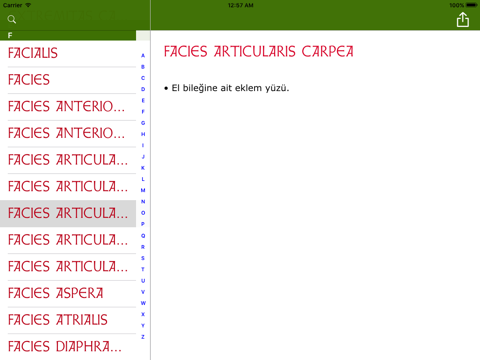Screenshot #5 pour Latince-Türkçe Anatomik Tıp Sözlüğü