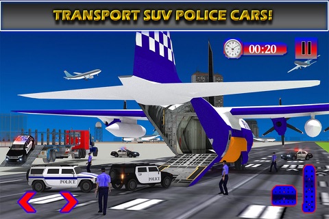 Police Airplane Transporter – Dog, Horse & Prisoner Cargo Simulator Pro screenshot 2