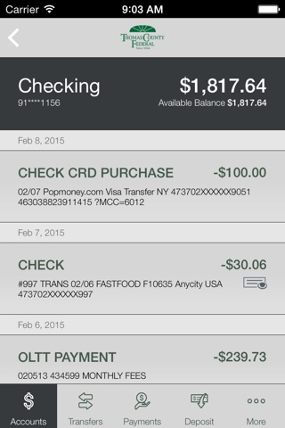 TC Federal Bank Mobile Banking screenshot 4