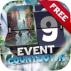 Event Countdown Beautiful Wallpaper  - “ Cool Waterfall ” Free