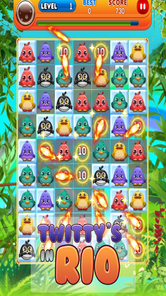 #3. Twittys in Rio - Free Birds Puzzle Game (iOS) Podle: Lime Soda Games