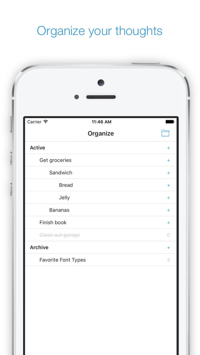 Organize - Thought Tracker