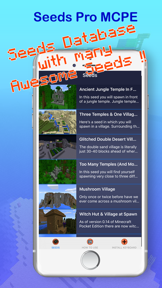 Seeds PE : Free Maps & Worlds for Minecraft Pocket Edition - 1.0.1 - (iOS)