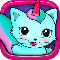 Kittycorn Virtual Pet – New animal friend for kids to take care and play app icon