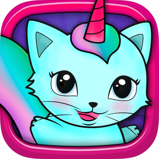 Kittycorn виртуальный питомец - новый друг животное для детей, чтобы заботиться и играть