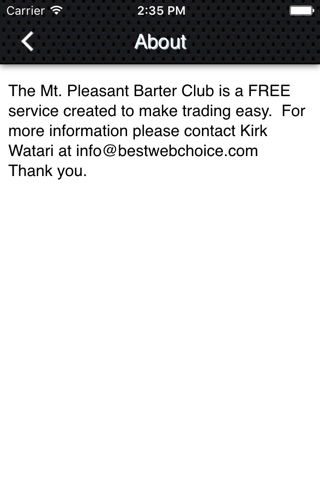 Mount Pleasant Barter Club screenshot 3