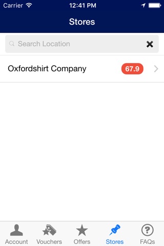 The Oxford Shirt Company Privilege Club App screenshot 3