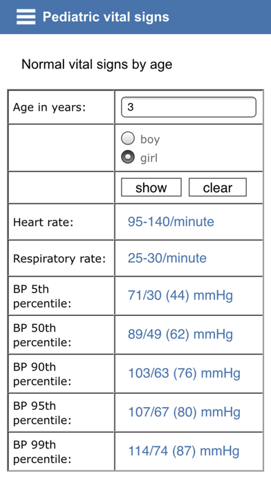 Pediatric vital signsのおすすめ画像2