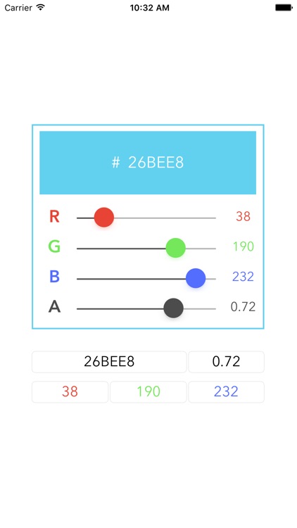 Color Picker - Sliders