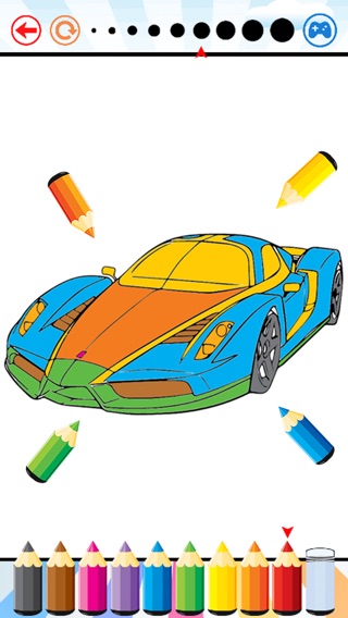 Sports Car Racing Coloring Book - Drawing and Painting Vehicles Game HD, All In 1 Series Free For Kidのおすすめ画像2