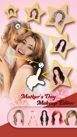 Mother Makeup Booth - Aa Photo Frame & Sticker Edit.or to Change Hair, Eye, Lip Colorのおすすめ画像2