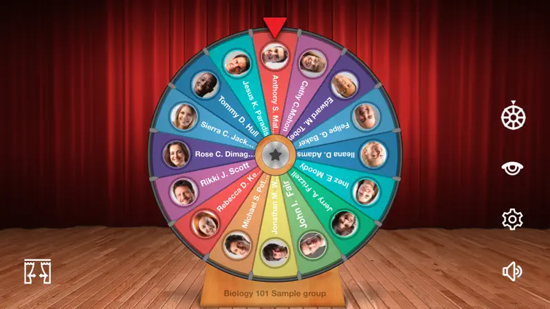 Ruleta de clase - selección aleatoria by iDoceo screenshot 1 of 3