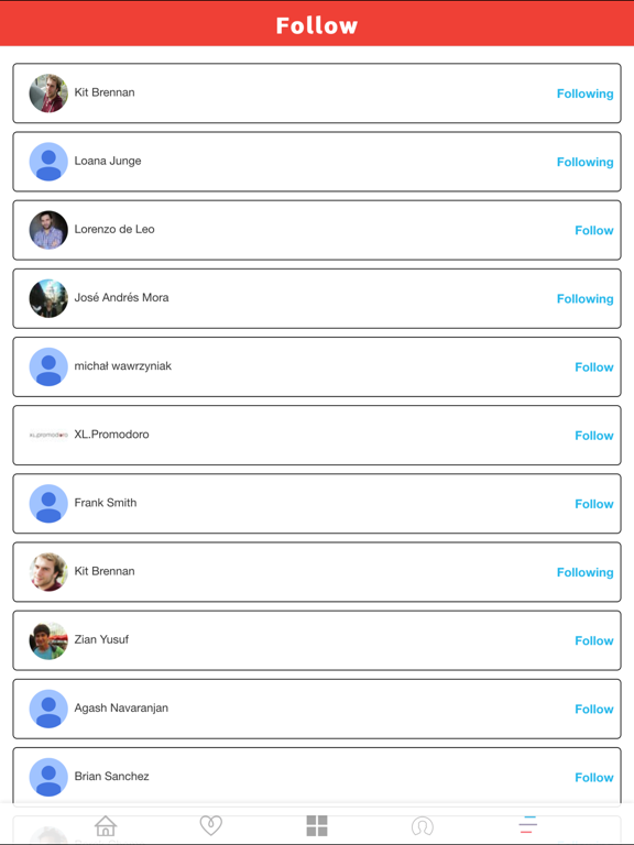 Uchooz iPad screenshot