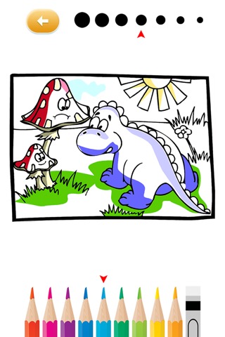 恐竜 ぬりえ ゲーム 無料 アプリ 赤ちゃん 幼稚園 子供 絵本 勉強アプリのおすすめ画像1