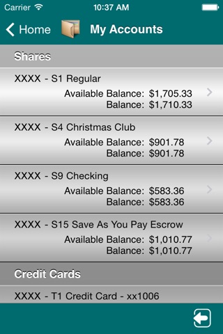 EXCEL Federal Credit Union Mobile screenshot 2