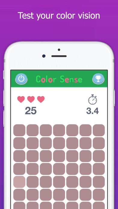 Screenshot #2 pour Color Sense - Eye Test, Check Your Vision, Kuku Kube Color Tiles