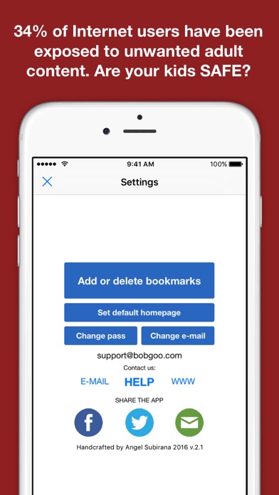 Screenshot #3 pour Safe Web for kids - Whitelist Internet Browser