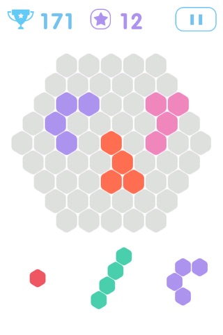 彩色方块-俄罗斯超级六边形方块消消乐游戏世界 screenshot 2
