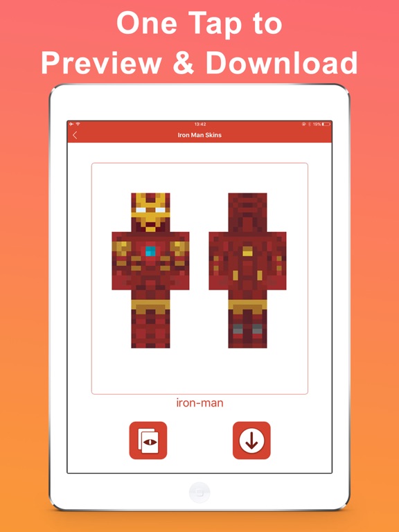 Iron Skins for Minecraft - ironman edition Freeのおすすめ画像2