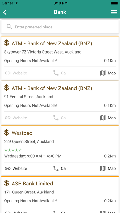 Screenshot #3 pour MapLocs – Search & Locate Nearby Restaurants, ATM, Banks, Car Services & More.