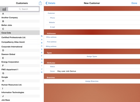 OTYS CRM HD screenshot 4