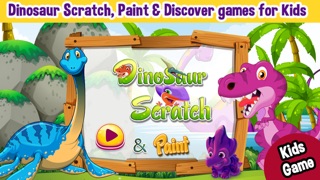 Screenshot #1 pour Dinosaurs Scratch & Paint Color Games