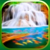 3D Waterfall Wallpaper – Cool Fractal Nature Background.s & Retina Lock Screen.s